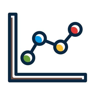 Satır Çizelgesi Kalın Çizgisi Kişisel ve Ticari Kullanım İçin Koyu Renk Simgeleri Dolduruldu
