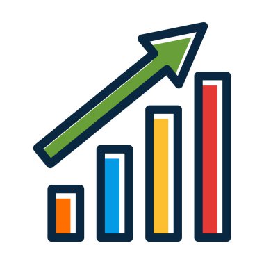 Koyu Renk Simgelerini Kişisel ve Ticari Kullanım İçin Doldurulmuş Çizelge Kalın Çizelgesi