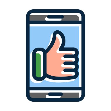 Kişisel ve ticari kullanım için koyu renk simgeleriyle doldurulmuş vektör kalınlığı gibi