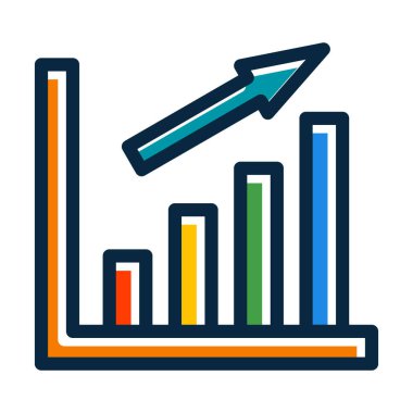 Kişisel ve Ticari Kullanım İçin Koyu Renk Simgelerini Doldurulmuş Kalın Çizgi Geliştirme Vektörü
