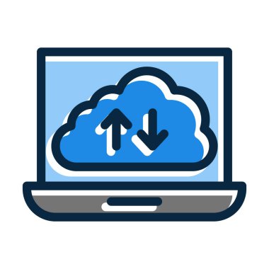 Kişisel ve Ticari Kullanım İçin Koyu Renk Simgelerini Doldurulmuş Yedek Vektör Kalın Çizgisi