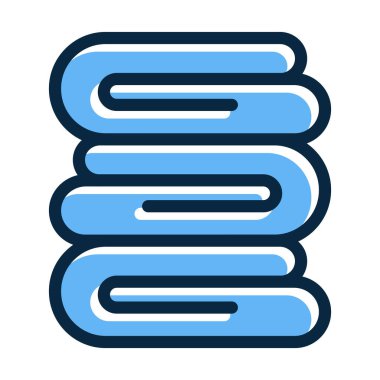 Kişisel ve ticari kullanım için Koyu Renk Simgeleri Doldurulmuş Battaniye Vektörü Kalın Çizgisi