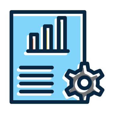 Kişisel ve ticari kullanım için Koyu Renk Simgeleri Doldurulmuş Planlama Vektörü Kalın Çizgisi