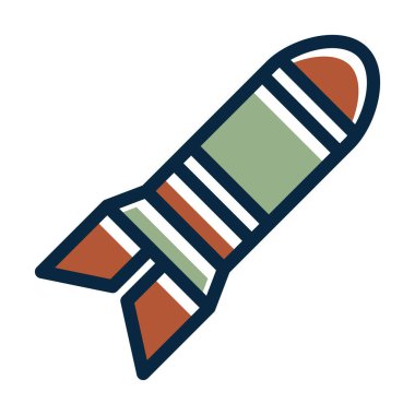 Kişisel ve Ticari Kullanım İçin Koyu Renk Simgelerini Doldurulmuş Torpido Vektör Kalın Çizgisi