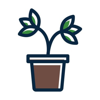 Koyu Renk Simgeleri Kişisel ve Ticari Kullanım İçin Ot Bitkisi Kalın Çizgisi Dolduruldu