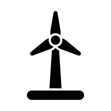 Kişisel ve ticari kullanım için Yel Değirmeni Vektörü Kabartma Simgesi