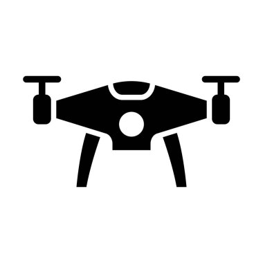 Kişisel ve ticari kullanım için Drone Vektör Glyph Simgesi