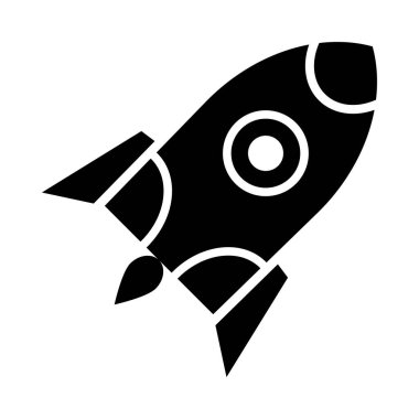 Kişisel ve Ticari Kullanım için Roket Vektörü Kabartma Simgesi