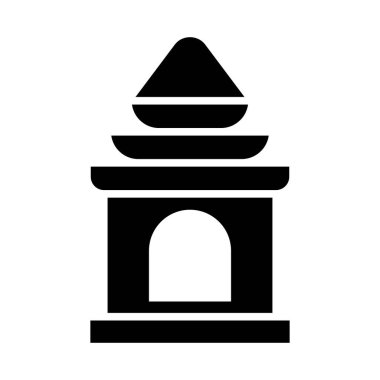 Kişisel ve Ticari Kullanım için Tapınak Vektörü Kabartma Simgesi