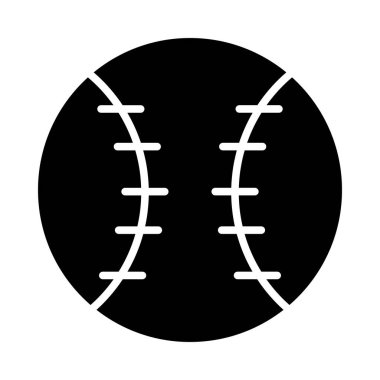 Kişisel ve ticari kullanım için Beyzbol Vektörü Glyph Simgesi