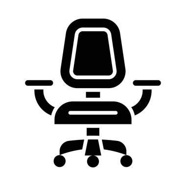 Kişisel ve Ticari Kullanım İçin Sandalye Vektörü Kabartma Simgesi