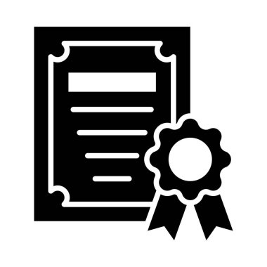 Kişisel ve Ticari Kullanım İçin Diploma Vektörü Kabartma Simgesi