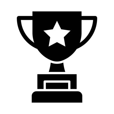 Kişisel ve Ticari Kullanım İçin Ödül Vektörü Glyph Simgesi