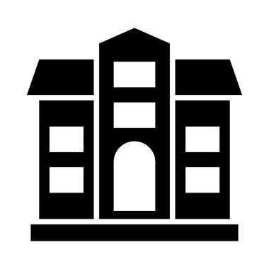 Kişisel ve Ticari Kullanım İçin Okul Vektörü Kabartma Simgesi