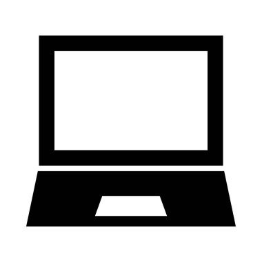 Kişisel ve ticari kullanım için dizüstü bilgisayar vektörü kabartma simgesi