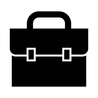 Kişisel ve Ticari Kullanım İçin Çanta Vektörü Glyph Simgesi