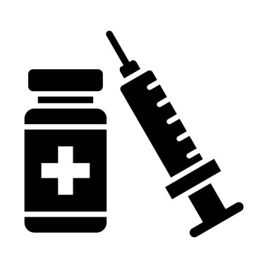 Kişisel ve ticari kullanım için Aşı Vektörü Kabartma Simgesi