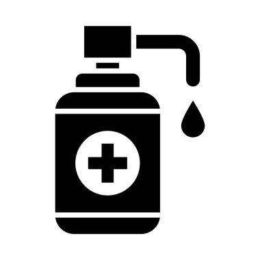 Kişisel ve ticari kullanım için antiseptik Vektör Kabartma Simgesi