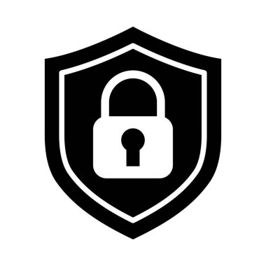 Kişisel ve Ticari Kullanım İçin Güvenlik Vektörü Glyph Simgesi