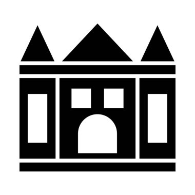 Kişisel ve Ticari Kullanım İçin Misafir Ev Vektörü Glyph Simgesi