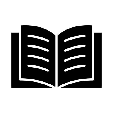 Kişisel ve Ticari Kullanım için Kitap Vektörü Kabartma Simgesi