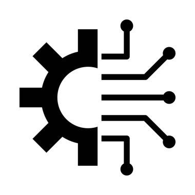 Kişisel ve ticari kullanım için Teknoloji Vektörü Glyph Simgesi