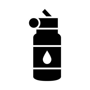 Kişisel ve ticari kullanım için Su Şişe Vektörü Kabartma Simgesi