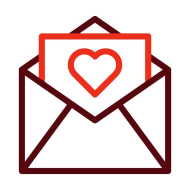 Tebrik Kartı Vektör Kalın Çizgisi Kişisel ve Ticari Kullanım İçin İki Renk Simgesi