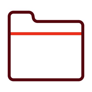 Kişisel ve Ticari Kullanım İçin Dizin Vektörü Kalın Çizgisi İki Renk Simgesi