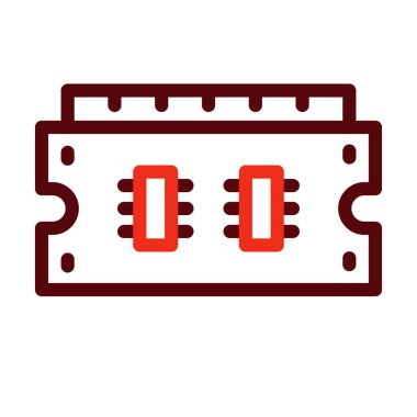 Kişisel ve ticari kullanım için Kalın Çizgi İki Renk Simgesi