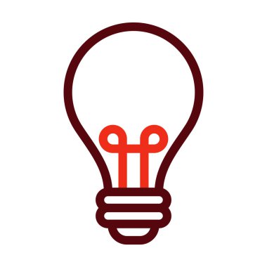 Kişisel ve ticari kullanım için Lamba Vektörü Kalın Çizgisi İki Renk Simgesi