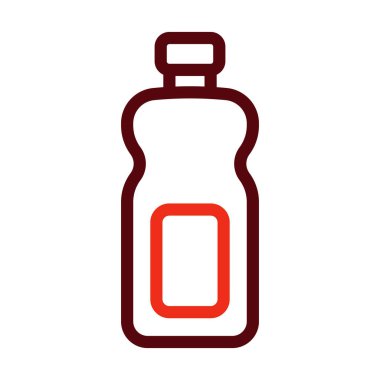 Kişisel ve ticari kullanım için Şişe Vektör Kalın Çizgisi İki Renk Simgesi