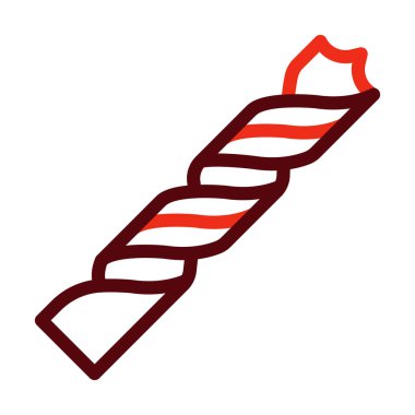 Kişisel ve ticari kullanım için Eldiven Vektör Kalın Çizgisi İki Renk Simgesi