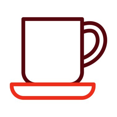 Kişisel ve ticari kullanım için Kap Vektör Kalın Çizgisi İki Renk Simgesi