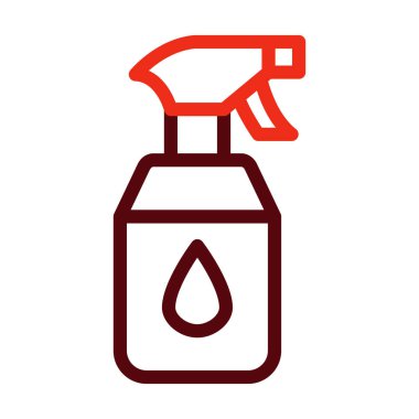 Kişisel ve ticari kullanım için Sprey Vektör Kalın Çizgisi İki Renk Simgesi