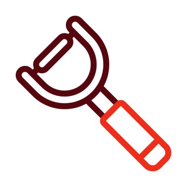 Kişisel ve ticari kullanım için Soyucu Vektör Kalın Çizgisi İki Renk Simgesi