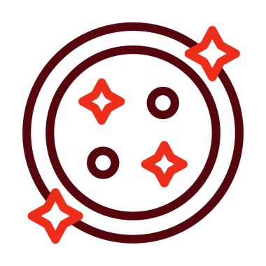 Kişisel ve ticari kullanım için Plaka Vektörü Kalın Çizgisi İki Renk Simgesi