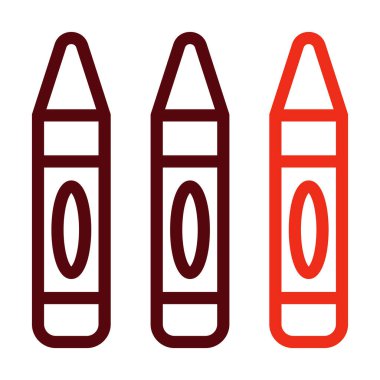 Kişisel ve ticari kullanım için Boya Kalın Çizgisi İki Renk Simgesi