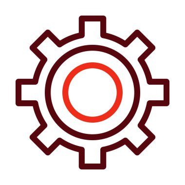 Kişisel ve ticari kullanım için Vektör Kalın Çizgisi İki Renk Simgesi Ayarlanıyor