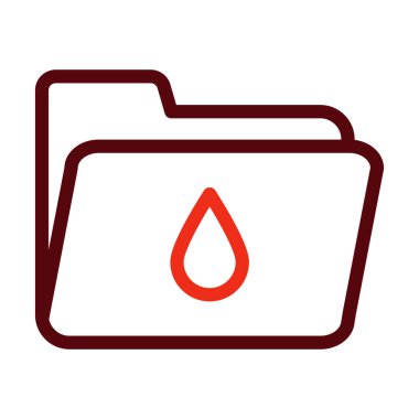 Su Vektörü Kalın Çizgisi Kişisel ve Ticari Kullanım İçin İki Renk Simgesi