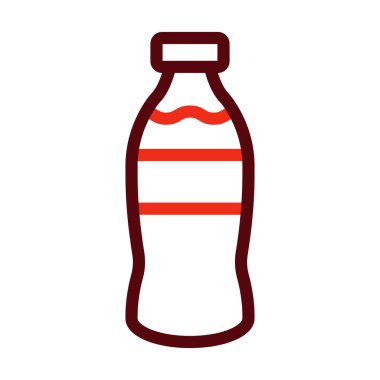 Su Vektörü Kalın Çizgisi Kişisel ve Ticari Kullanım İçin İki Renk Simgesi