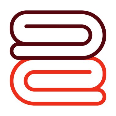 Kişisel ve ticari kullanım için Battaniye Vektörü Kalın Çizgi İki Renk Simgesi