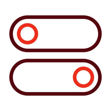 Kişisel ve ticari kullanım için Vektör Kalın Satır İki Renk Simgelerini Değiştir