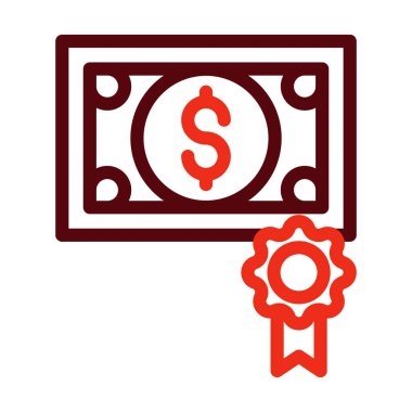 Kişisel ve ticari kullanım için Bond Vektör Kalın Çizgisi İki Renk Simgesi