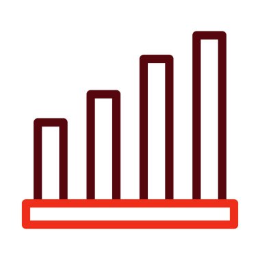 Kişisel ve Ticari Kullanım İçin Sinyal Vektörü Kalın Çizgisi İki Renk Simgesi