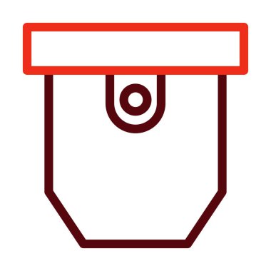 Cep Vektörü Kalın Çizgisi Kişisel ve Ticari Kullanım İçin İki Renk Simgesi