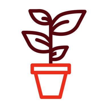 Kişisel ve ticari kullanım için Vektör Kalın Çizgisi İki Renk Simgesi