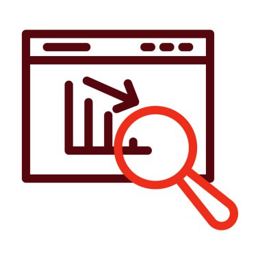 Kişisel ve ticari kullanım için Kalın Satır İki Renk Simgelerini Ara