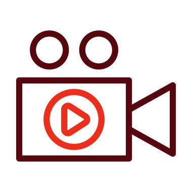 Kişisel ve ticari kullanım için vektör kalınlığı çizgisi iki renk simgesi kaydediliyor