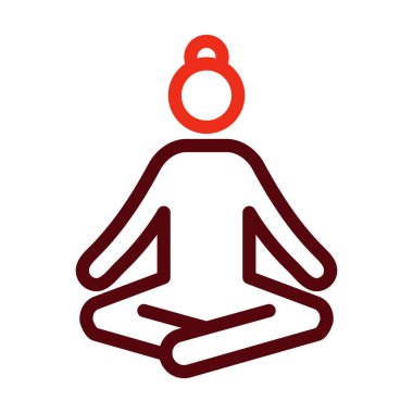 Kişisel ve ticari kullanım için Vektör Kalın Çizgisi İki Renk Simgeleri Gevşetin